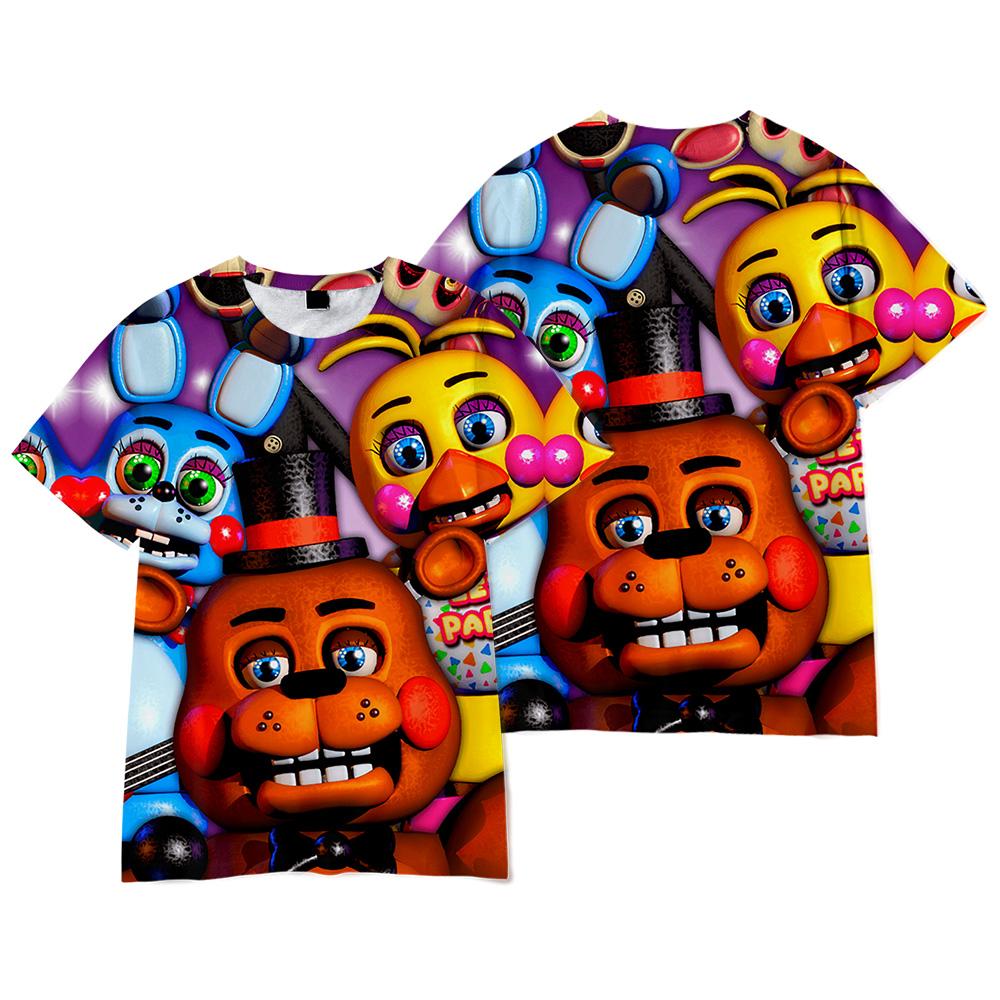 Five Nights At Freddys T-shirt for Men Women Summer Kids Tops Tees Kids Tshirts Clothes Streetwear XS