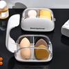 1pc Transparent Makeup Sponge Holder Dustproof Plastic Beauty Organizer Travel Home Cosmetic Storage Makeup Organizers with Lid