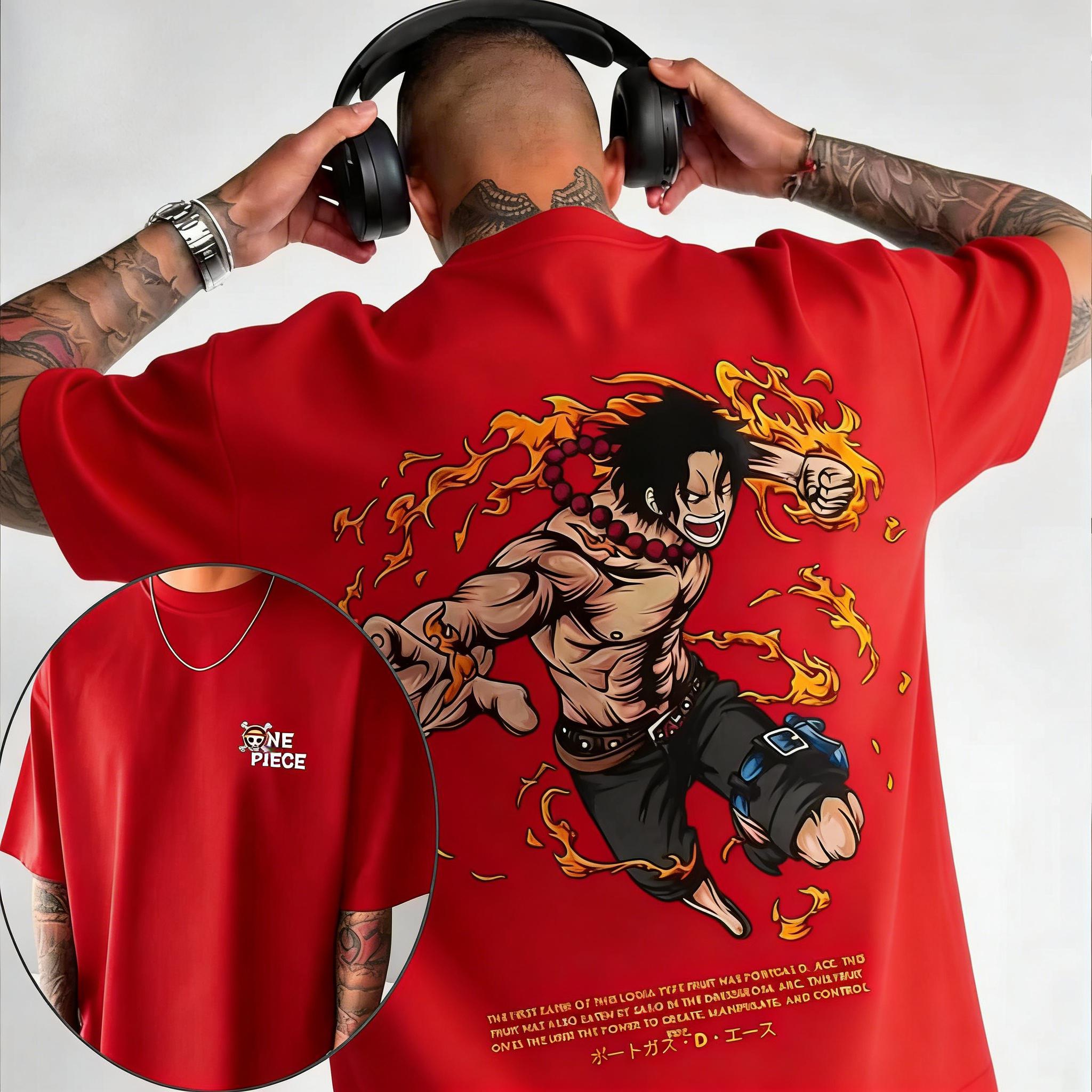 

Plus Size One Piece Anime Printed Men and Women Tshirt Casual Summer Parent Child Top Fashion Street Wear Harajuku Style Y2K S