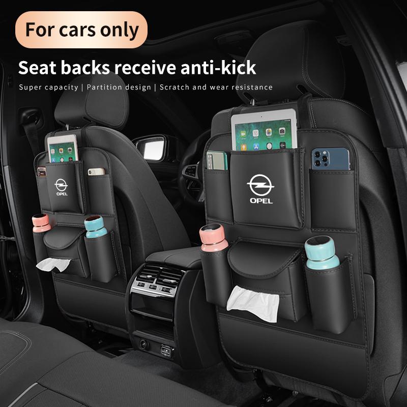 Car Seat Back Storage Bag For Opel Adam Astra Combo Corsa Crossland-X GTC Delica Grandland Insignia Meriva Mokka Tigra Zafira
