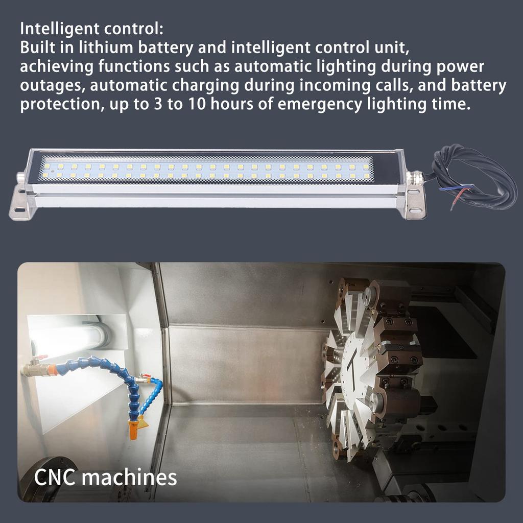 LED Working Light Shockproof Dustproof Waterproof Explosion Proof Machine Tool Light for Lathes Workbenches