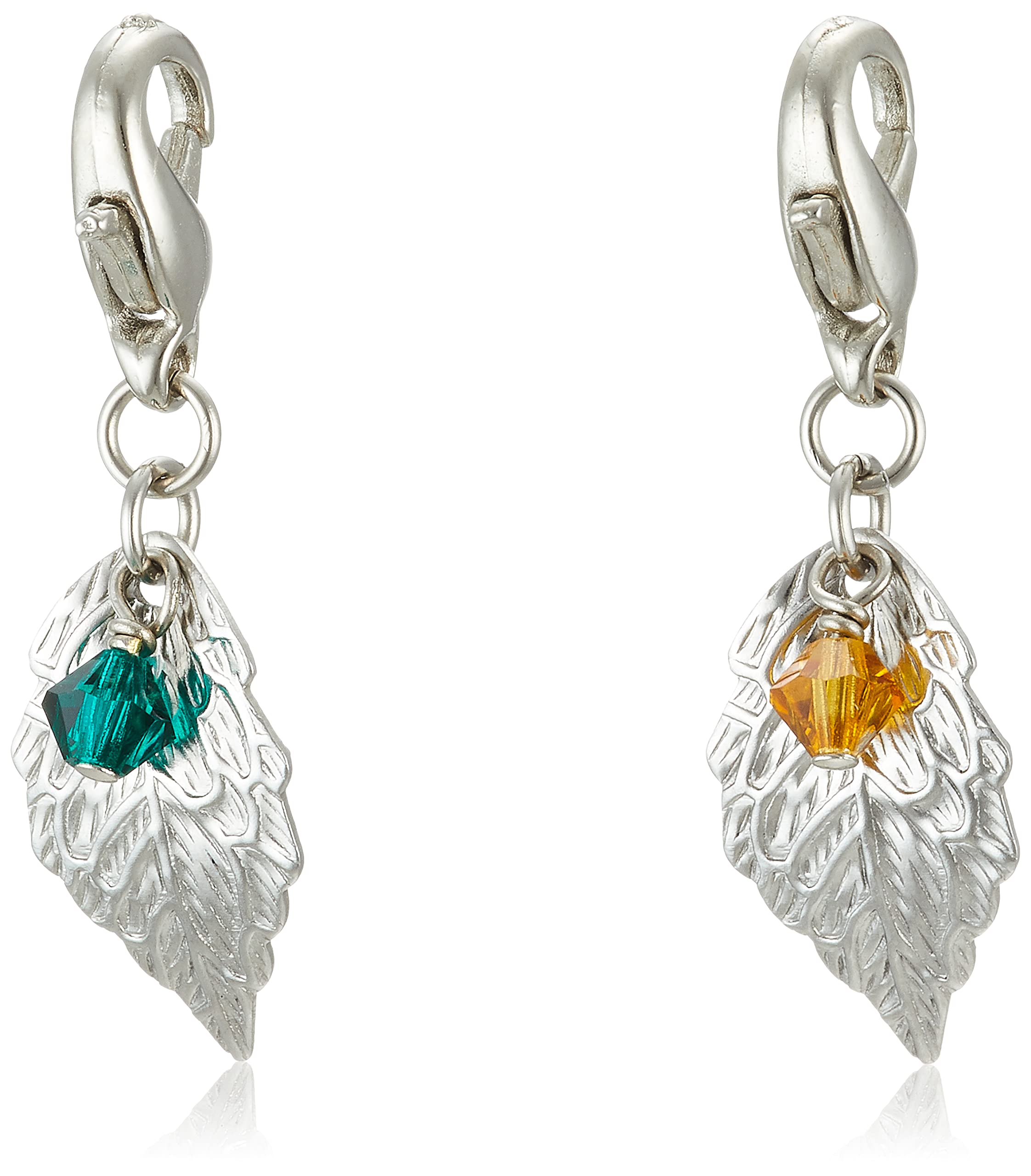 

F-Style Preciosa Women s EmeraldTopaz Small Keychain with Extra Charm