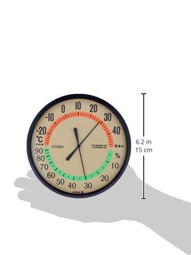 RHYTHM Citizen Temperatur-/Fuktighetsmåler Hengende Type TM-42 Brun CITIZEN 9CZ013-006