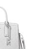 MICHAEL KORS Laila Laila silver hardware coated canvas handbag small women's white
