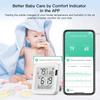 MOES WiFi Temperature & Humidity Sensor LCD Screen Infrared Sensing Backlight Smart Tuya APP Remote Control Alexa Google Voice