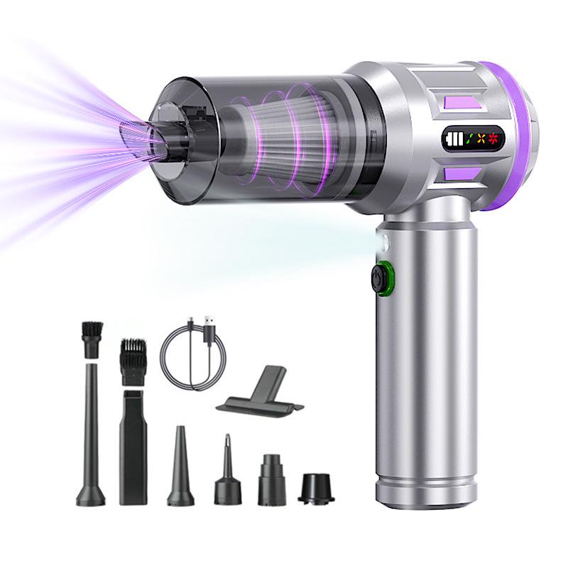 4-in-1 Handheld Car Vacuum: Brushless Motor, Electric Duster, Vacuum Pump & Inflator