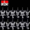 Crystal Snowflake Ornament Christmas Tree Icicle Snowflake  Angel Elk Reindeer Clear Crystal Indoor Outdoor Party Decorations