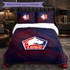 LOSC Lille FC Themed Bedding 3Pcs Duvet Cover Set Decorative Bed Linen For Teen Room Home Decoration