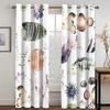 Marine Animal and Plant Theme High Blackout Curtains Shell Pattern Thick Clackout Drape Various Styles Bedroom Home Curtain Hot