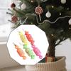 5 Pieces Christmas Tree Ornaments Decorative Xmas Baubles with Hanging Loop Charm Pendants for