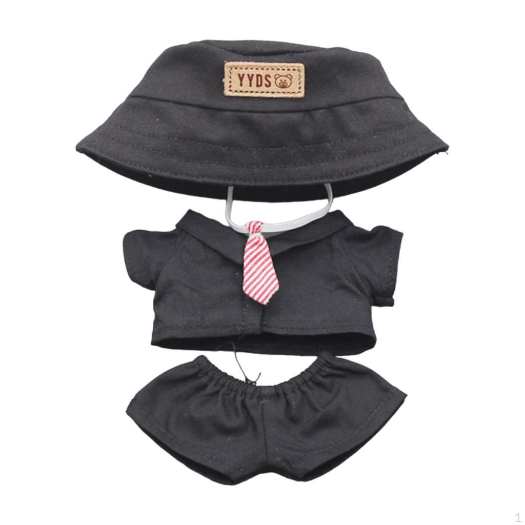 4 Pieces Mini 6 Inch Doll Clothes Cute Suit Set Pants Outifits