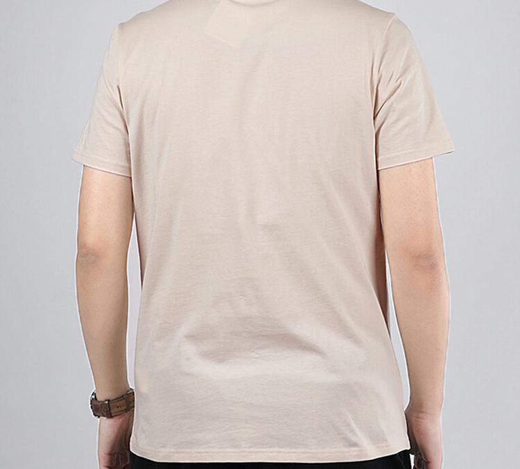 PUMA T Shirts Men's Light Khaki Crew Neck Moderate Straight Fit 596535-88