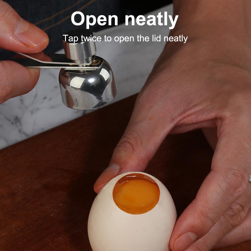 Eggshell Topper Cutter Stainless Steel Egg Cracker Opener Remover Stonego Kitchen Tools