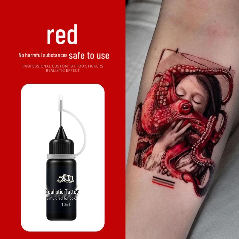 Stylish Plant-Based Colored Henna Juice Tattoo Cream - Waterproof & Long-lasting