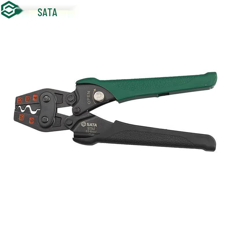 SATA 91141 Powerful Bare Terminal Crimping Pliers 0.5-6MM²