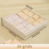 7/16/24 Grid Underwear Storage Box Cotton Linen Clothing Bra Cabinet Drawer Sock Storage Box Wardrobe Clothes Divider