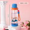 Water bottle new summer cartoon children's plastic cup outdoor men and women high temperature resistant portable high value sports kettle