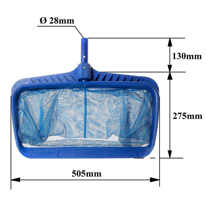 Heavy-Duty Pool Skimmer with Mesh Bag for Leaf Cleaning - Blue Deep Water Net for Ponds