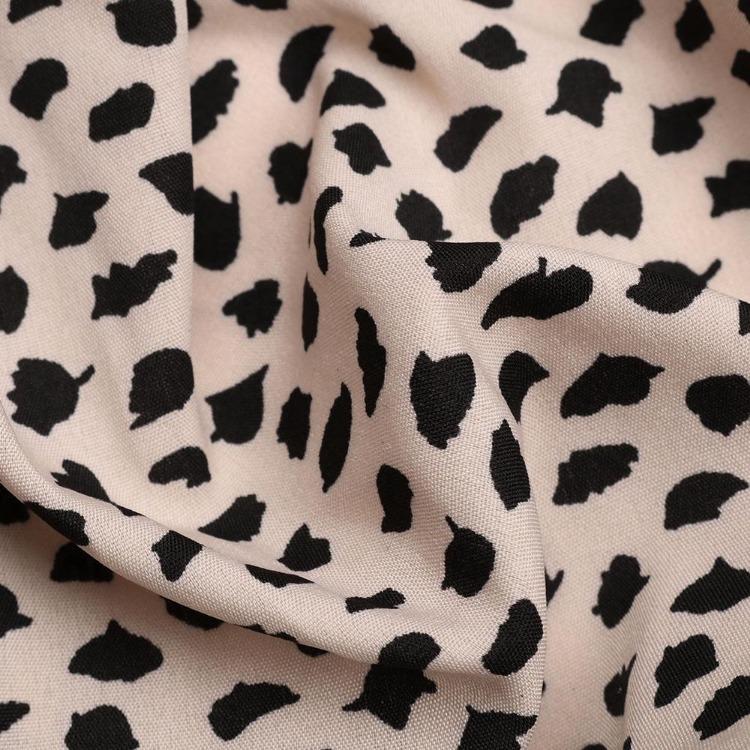 Letní plážové šaty s leopardím potiskem, výstřih do V, krátký rukáv, vysoký pas, dlouhé šaty