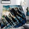 Inception Printed Flannel Blanket, soft throw for bedroom sofa, washable, fan merchandise, great gift.
