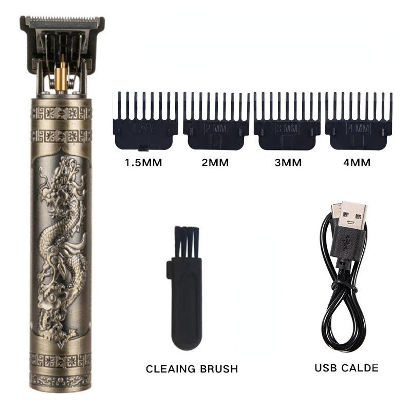 Vintage T9 Electric Cordless Hair Cutting Machine Professional Hair Barber Trimmer For Men Clipper Shaver Beard Lighter