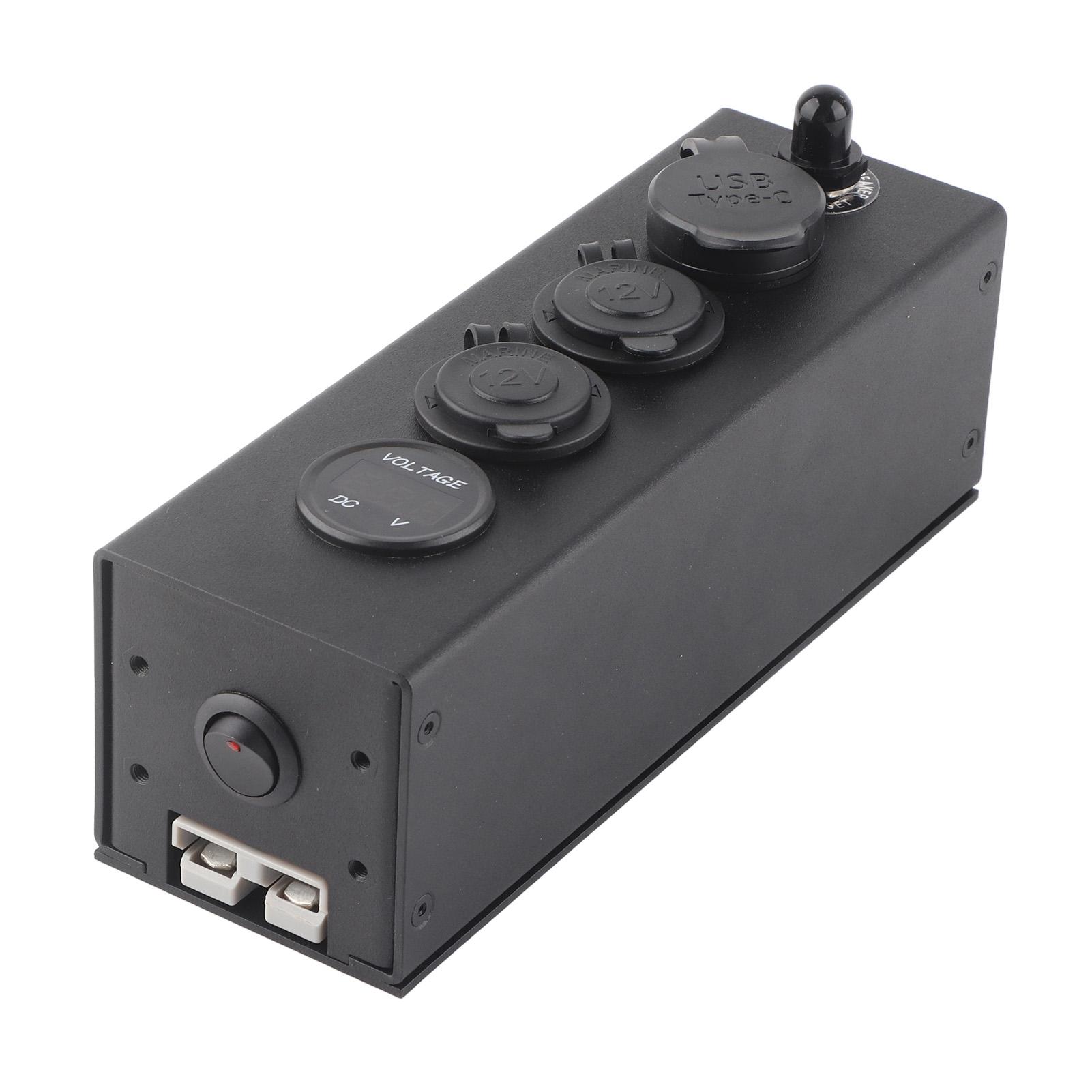 

12V 24V Car Power Supply Box Multifunctional Portable Power Bank with Voltmeter Car Charger Overload Protection for RVs