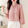 Splicing Lace Chiffon Shirt, Women's Spring Small Shirt, Women's Age Reducing Versatile Top