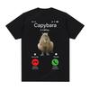 Funny Capybara Calling Tshirt Lovers Gift Largest Rodent Cavy Tshirts Fashion Casual Cotton Short Sleeve Oversized T Shirts