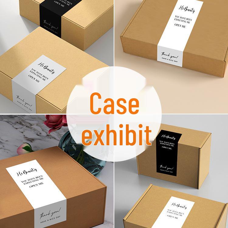 White Airplane Thank You Sealing Stickers for Gift or Cardboard Boxes