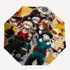 1pc My Hero Academia Characters Automatic Opening Folding Umbrella with 3-Fold Design, 8-Bone Iron Frame, Outdoor for Fans, Travelers, Daily Use, Gift