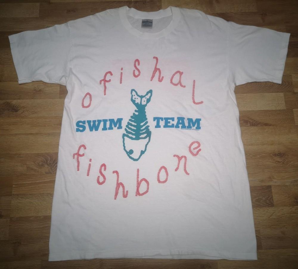 Hot Popular Fishbone Band Swim Team White S to 5XL Shirt CK156 Unisex T-Shirt XXXXL