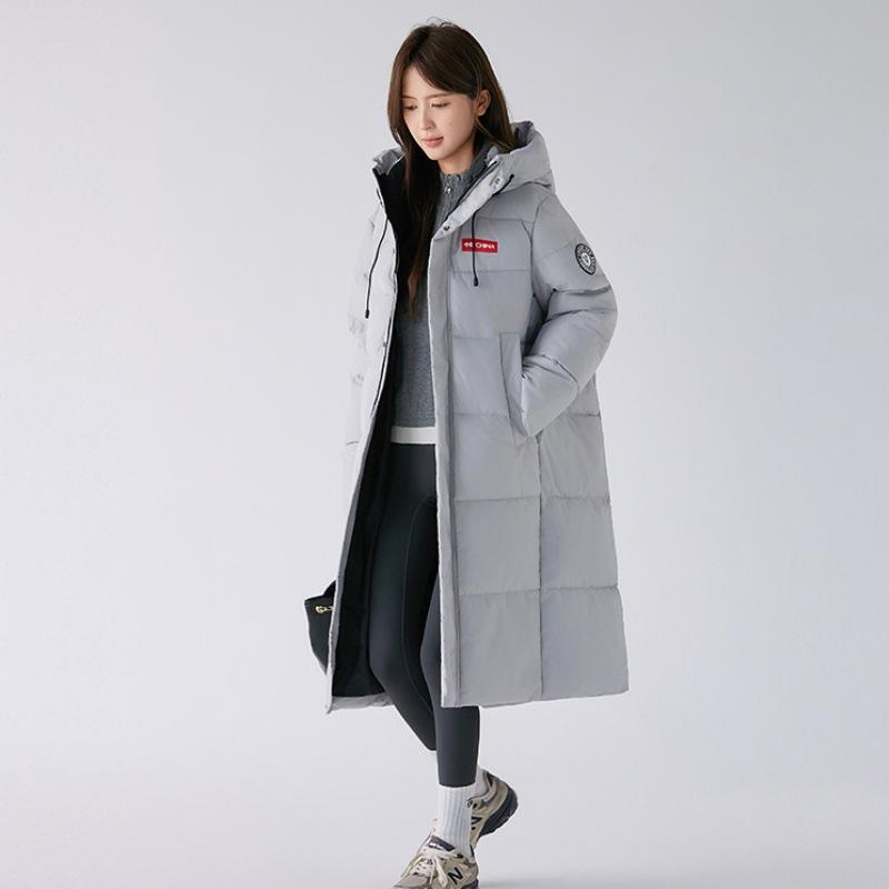 

Новая зимняя куртка с капюшоном длиной до колена с хлопковой набивкой, мужская и женская, свободная, стеганое пальто для пар. XXXL