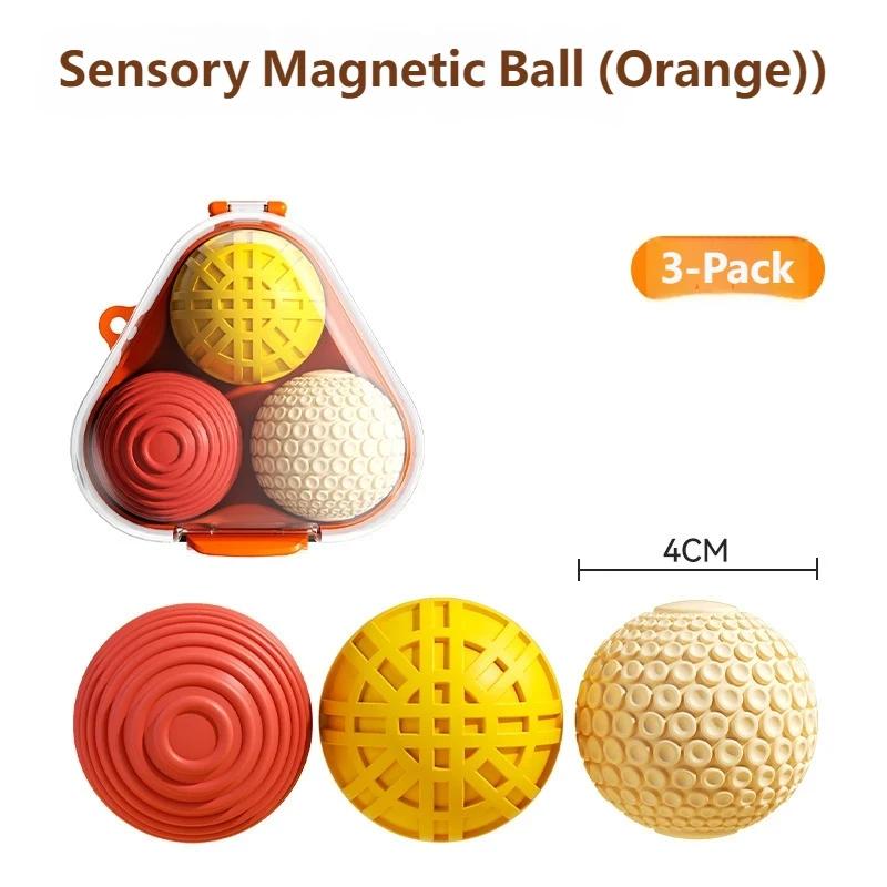 Silikon Magnetische Sensorische Bälle Fidget Spielzeug Kind Erwachsene Angstlinderung Stress Sensorische Spielzeuge Texturen Dekompression Magnetischer Ball
