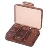 Portable 7 Compartment Pill Organizer Box Small Clear Plastic Medicine Storage Case with Secure Lid for Daily Medication and Vitamins