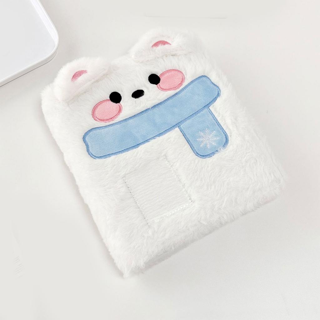 Plush A6 Kpop Idol Photo Album 6 Rings Binder Cover Photocard Holder Album Shell Refillable Pages Photo Collect Book