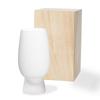 Milchglas geeignet für oder stilvoll kommt in einem Holzbcher, dünnwandig, Highballs, Bier, Pints, 410ml, Design, Karton.