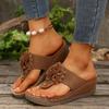 Letní sandály Dámská obuv Protiskluzová vycházková obuv Nazouvací obuv Žena na klínku Dámské sandály Party pantofle Žena Dámská obuv