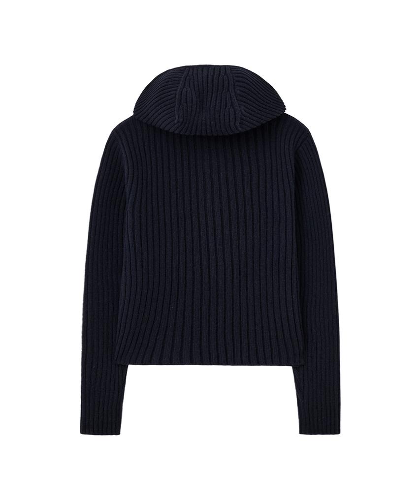 MOONSUN Unisex, Balaclava Knit Top / Dark Navy
