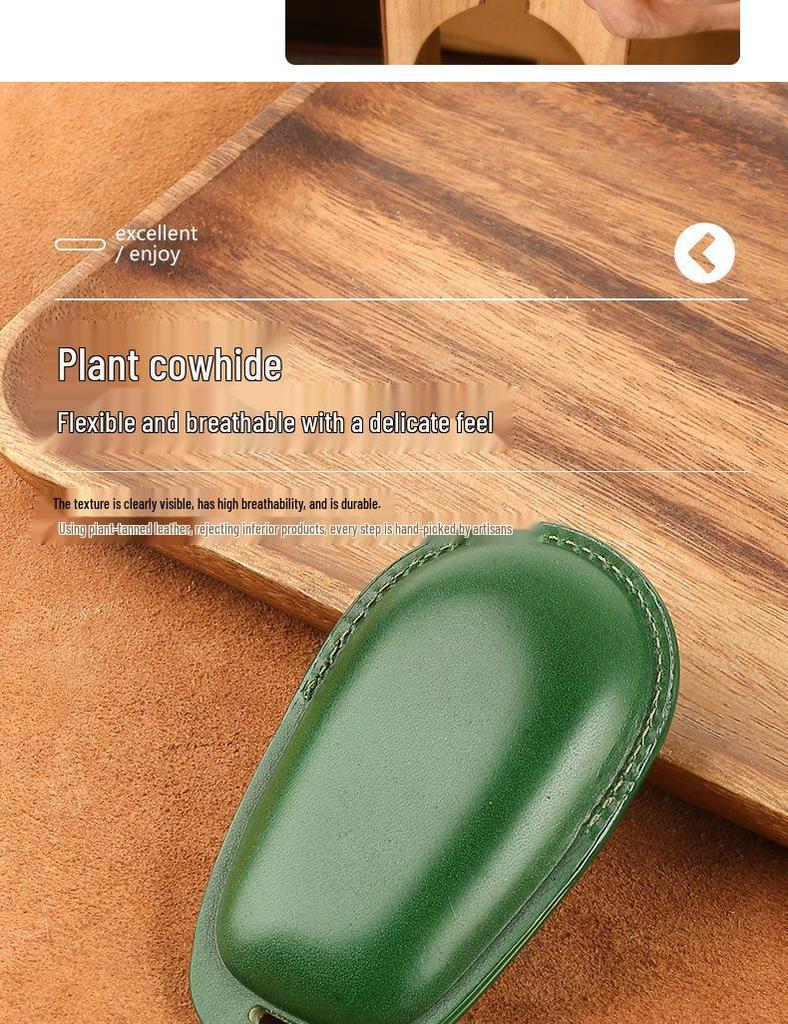 Premium Genuine Leather Key Case for NIO ES6/ES8/EC6/ET7 - Top Layer Cowhide Protective Cover