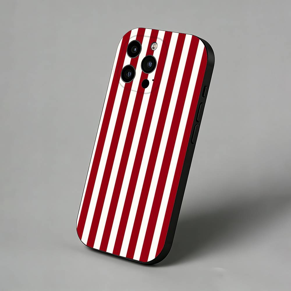 Colorful Striped Minimalist INS Couple Lichee Phone Case for iPhone 17 Air 16 Pro Max 16e 15 Plus 14 13 Mini 12 11 Back Cover
