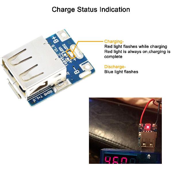12PCS 5V 1A Boost Step Up Power Supply Module Lithium Battery Li-ion Charging Protection Board 134N3P DIY Charger LED Display USB and Micro Port