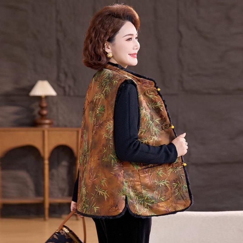 Winter Cotton-padded Vest Jacket Plus Size Vest Autumn and Winter Thickened Thermal Vest Women