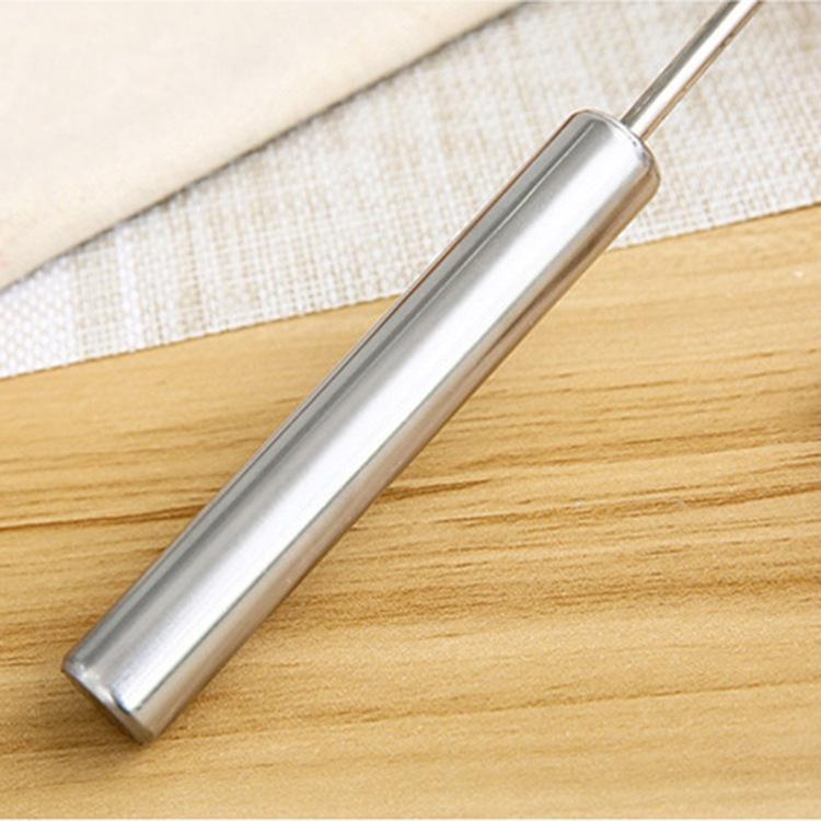 Stainless Steel Semi-automatic Egg Beater Egg Cream Semi-automatic Whisk Stick Household Press Rotary Egg Beater