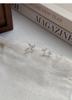 Sterling Silver Smiling Star Stud Earrings for Women – Korean Style, Elegant, Simple, and Cute.
