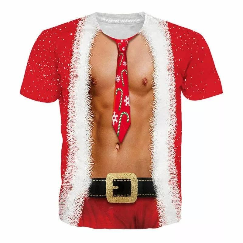 3D-Druck Lustiges Muskel-Grafik-T-Shirt für Männer Frauen Kurzarm Hässliche T-Shirts Kleidung Herren Neuheit Party Cosplay T-Shirts