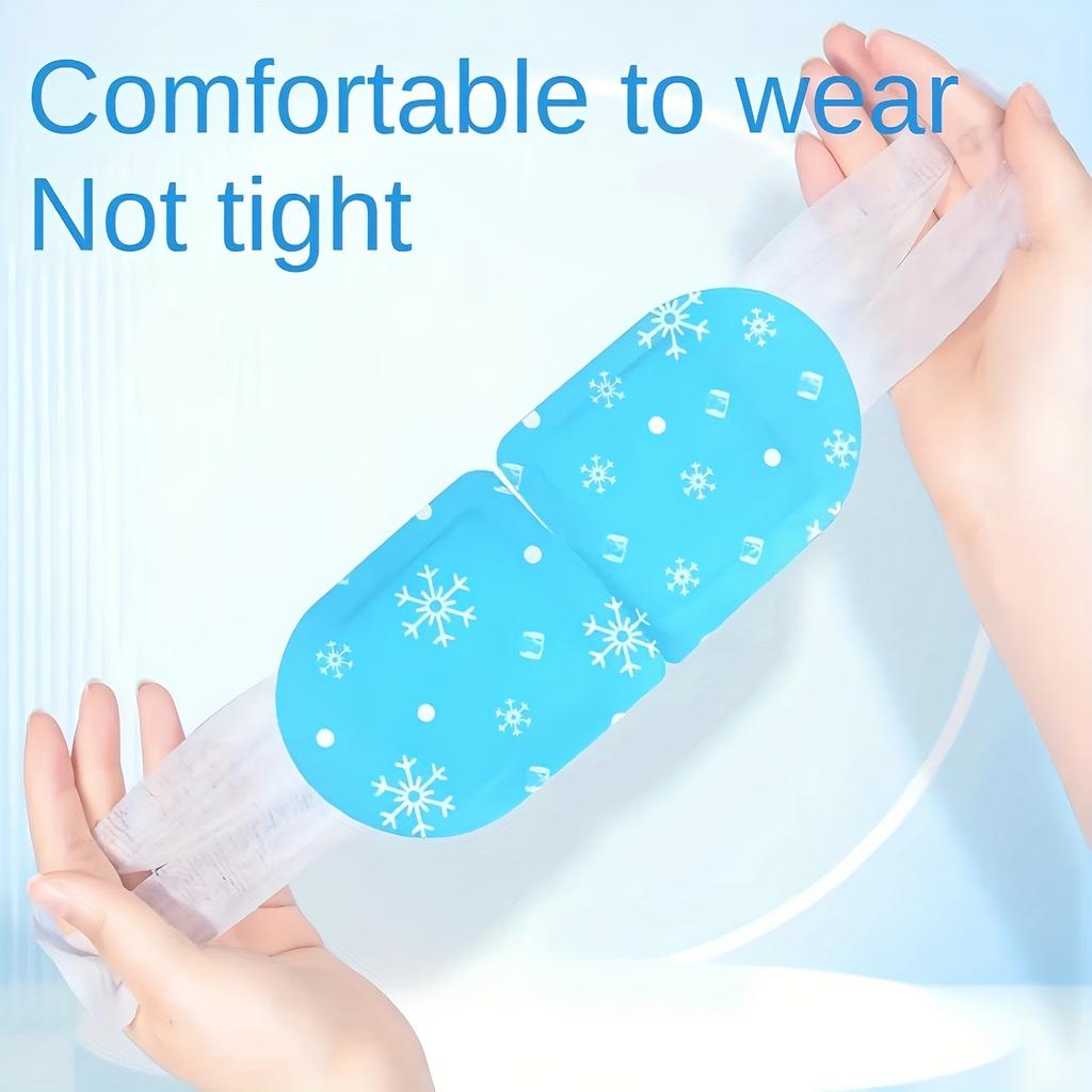 Compressed Ice Eye Mask, Mugwort Mint Summer Cooling Eye Patch, 5 Pieces/box, Sleep Aid, Cooling Mask, Breathable Material, a Must-have for Self-care,