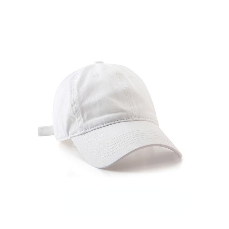 Solid color baseball cap cotton ins men's and women's black soft cap tide
