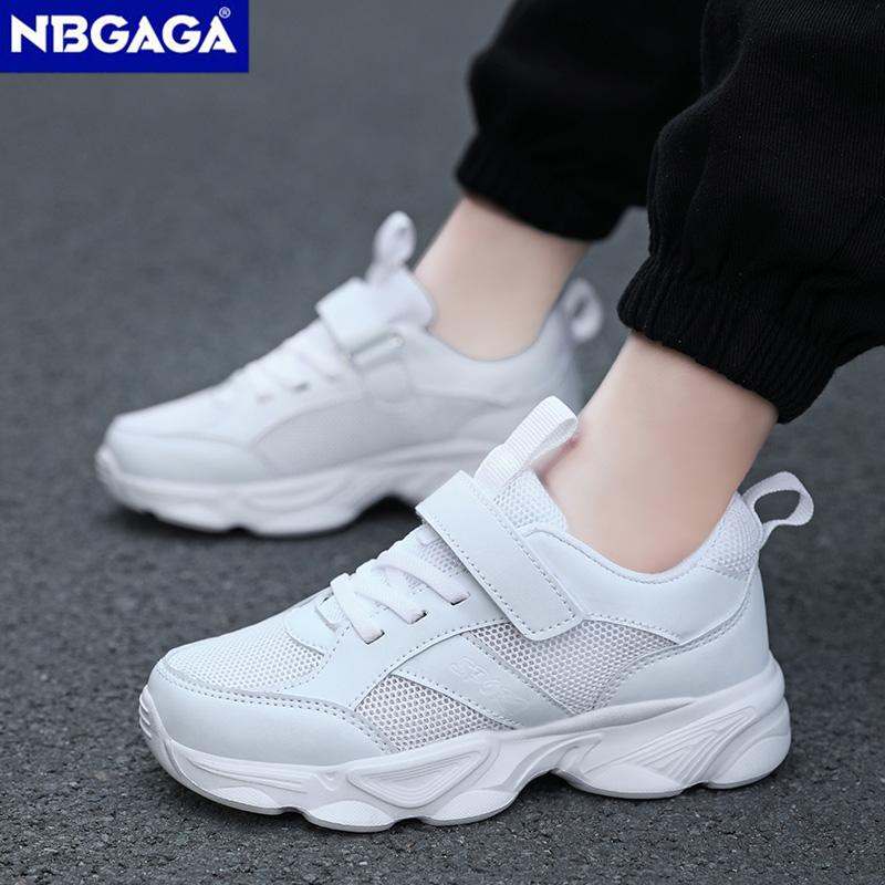 Four Seasons Children's Fashion Sports Shoes Breathable Student White School Walking Shoes Anti-skid Boys& Girls Casual Running Sneaker