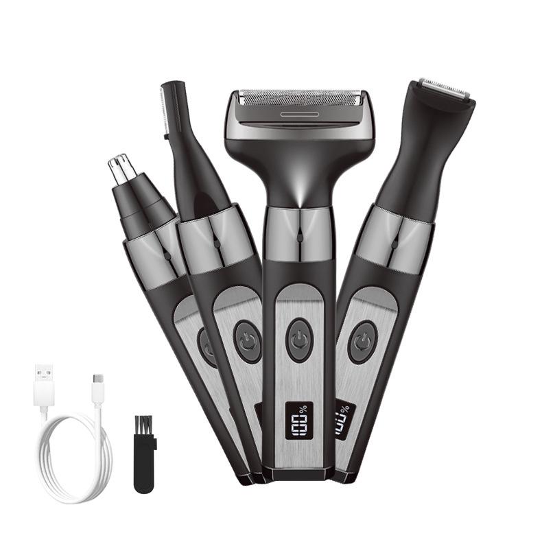 Women's Four-in-One USB Rechargeable Electric Shaver for Legs, Armpits, and Pubic Hair