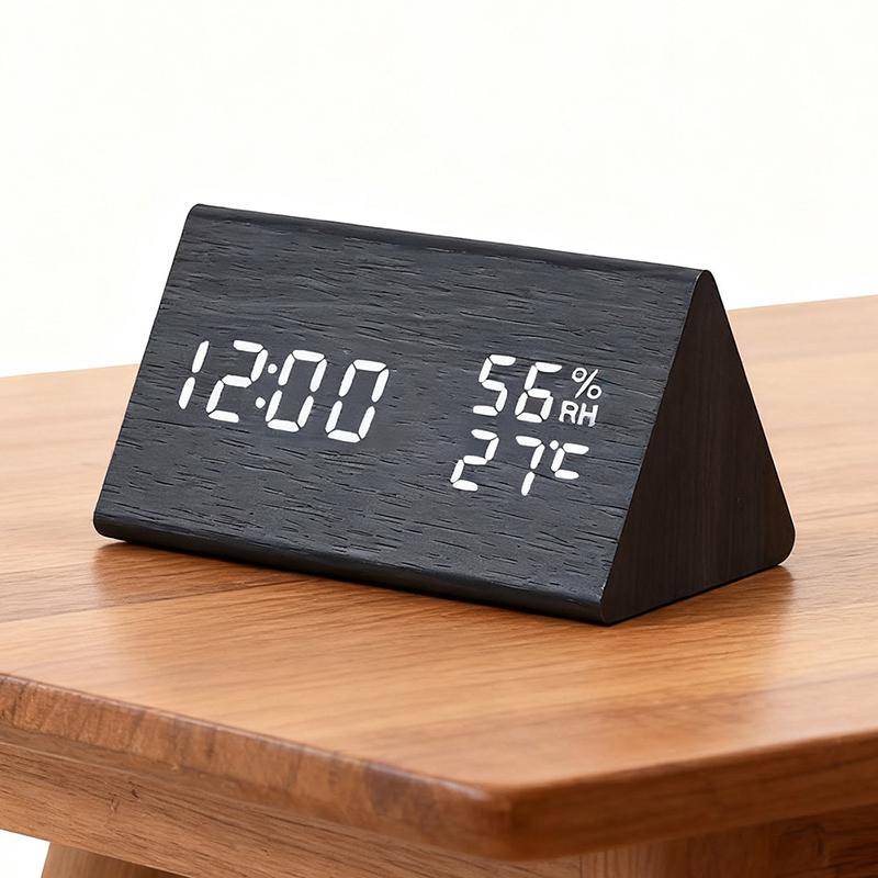Led Student Alarm Clock Simple Wall Clock Temperature Display Table Clock Desktop Home Decor Garden